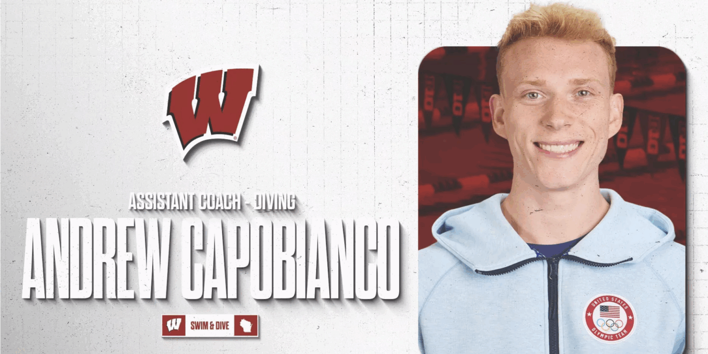 Wisconsin Hires Olympic Silver Medalist Andrew Capobianco As Assistant Diving Coach
